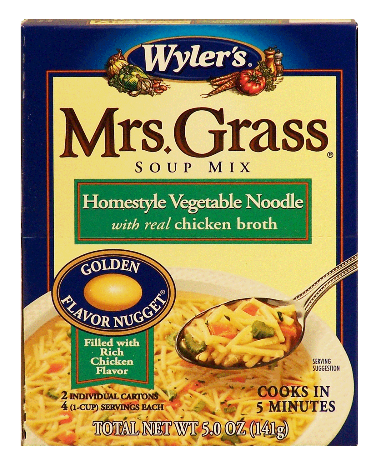 Wyler's Mrs. Grass Soup Mix Homestyle Vegetable Noodle 2 Ct Full-Size Picture